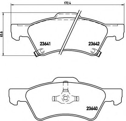 BREMBO P 11 015 Тормозные колодки для CHRYSLER TOWN COUNTRY IV (Крайслер Таун кантри 4) BREMBO P 11 015 Тормозные колодки для CHRYSLER TOWN COUNTRY IV (Крайслер Таун кантри 4)