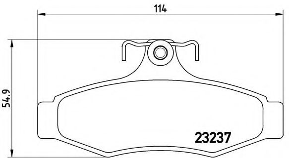 BREMBO P 15 005 Тормозные колодки для DAEWOO KONDOR (Дэу Кондор) BREMBO P 15 005 Тормозные колодки для DAEWOO KONDOR (Дэу Кондор)