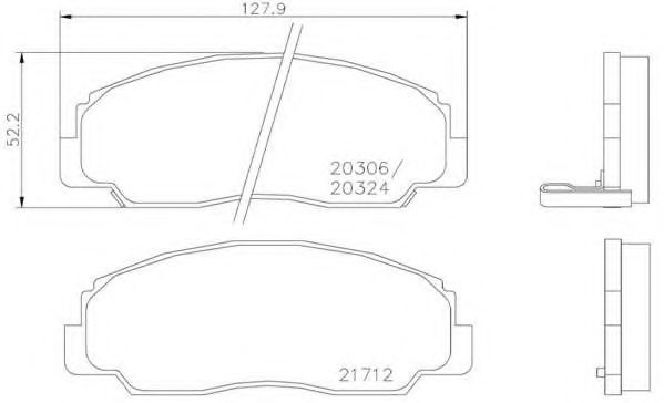BREMBO P 16 012 Тормозные колодки для DAIHATSU FEROZA HARD TOP (Дайхатсу Фэроза хард топ) BREMBO P 16 012 Тормозные колодки для DAIHATSU FEROZA HARD TOP (Дайхатсу Фэроза хард топ)