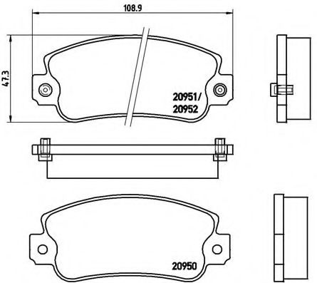 BREMBO P 23 013 Тормозные колодки для FIAT STRADA II (Фиат Страда 2) BREMBO P 23 013 Тормозные колодки для FIAT STRADA II (Фиат Страда 2)