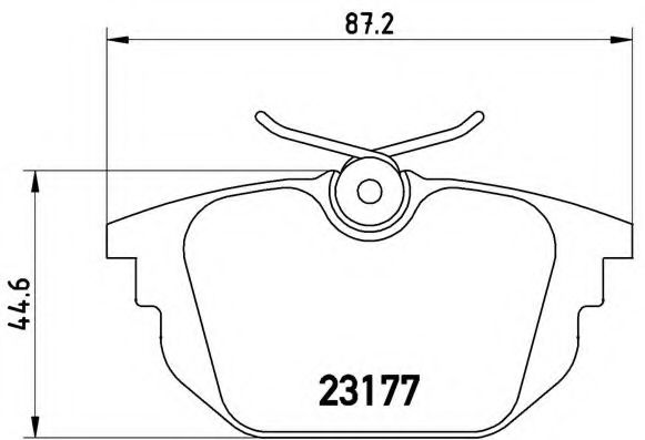 BREMBO P 23 026 Тормозные колодки для FIAT TEMPRA (Фиат Тэмпра) BREMBO P 23 026 Тормозные колодки для FIAT TEMPRA (Фиат Тэмпра)