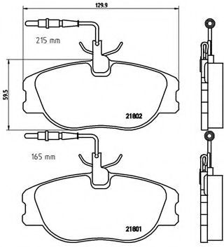 BREMBO P 23 061 Тормозные колодки для CITROËN DISPATCH (CитроËн Диспатч) BREMBO P 23 061 Тормозные колодки для CITROËN DISPATCH (CитроËн Диспатч)
