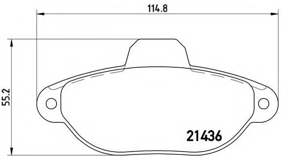 BREMBO P 23 160 Тормозные колодки для FIAT 500 (Фиат 500) BREMBO P 23 160 Тормозные колодки для FIAT 500 (Фиат 500)