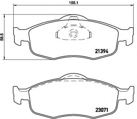 BREMBO P 24 037 Тормозные колодки для FORD MONDEO (Форд Мондэо) BREMBO P 24 037 Тормозные колодки для FORD MONDEO (Форд Мондэо)