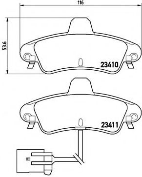 BREMBO P 24 038 Тормозные колодки для FORD MONDEO (Форд Мондэо) BREMBO P 24 038 Тормозные колодки для FORD MONDEO (Форд Мондэо)
