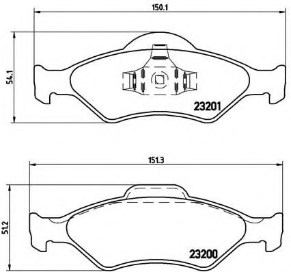 BREMBO P 24 054 Тормозные колодки для MAZDA SOHO III (Мазда Сохо 3) BREMBO P 24 054 Тормозные колодки для MAZDA SOHO III (Мазда Сохо 3)