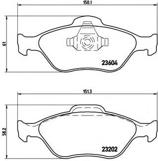 BREMBO P 24 055 Тормозные колодки для MAZDA SOHO III (Мазда Сохо 3) BREMBO P 24 055 Тормозные колодки для MAZDA SOHO III (Мазда Сохо 3)