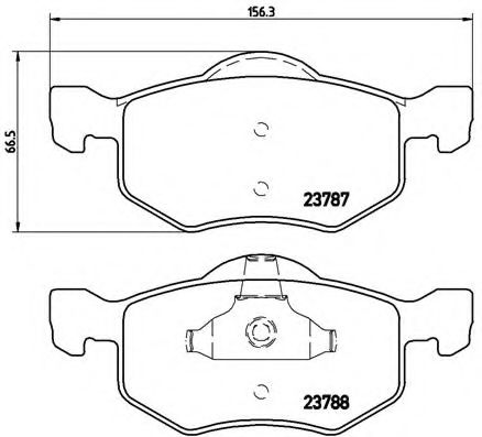 BREMBO P 24 056 Тормозные колодки для FORD USA ESCAPE (Форд сша Эскейп) BREMBO P 24 056 Тормозные колодки для FORD USA ESCAPE (Форд сша Эскейп)