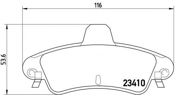 BREMBO P 24 070 Тормозные колодки для FORD MONDEO (Форд Мондэо) BREMBO P 24 070 Тормозные колодки для FORD MONDEO (Форд Мондэо)
