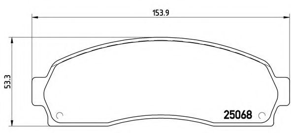 BREMBO P 24 081 Тормозные колодки для FORD-USA (Форд-уса) BREMBO P 24 081 Тормозные колодки для FORD-USA (Форд-уса)