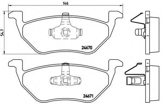 BREMBO P 24 085 Тормозные колодки для FORD USA ESCAPE (Форд сша Эскейп) BREMBO P 24 085 Тормозные колодки для FORD USA ESCAPE (Форд сша Эскейп)