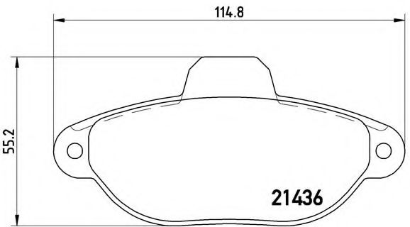 BREMBO P 24 147 Тормозные колодки для FIAT 500 (Фиат 500) BREMBO P 24 147 Тормозные колодки для FIAT 500 (Фиат 500)