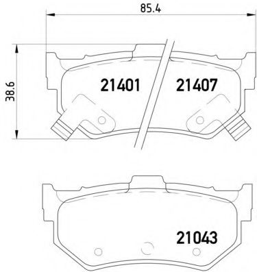 BREMBO P 28 007 Тормозные колодки для HONDA ACCORD II (Хонда Аccорд 2) BREMBO P 28 007 Тормозные колодки для HONDA ACCORD II (Хонда Аccорд 2)