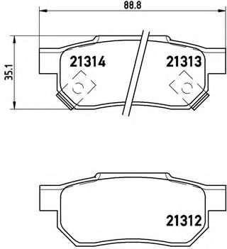 BREMBO P 28 017 Тормозные колодки для ROVER 400 (Ровер 400) BREMBO P 28 017 Тормозные колодки для ROVER 400 (Ровер 400)