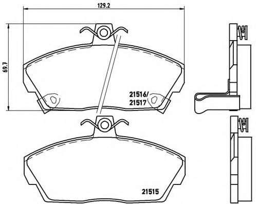 BREMBO P 28 020 Тормозные колодки для ROVER 400 (Ровер 400) BREMBO P 28 020 Тормозные колодки для ROVER 400 (Ровер 400)