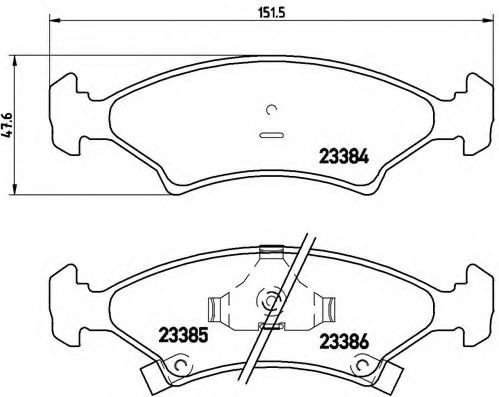 BREMBO P 30 009 Тормозные колодки для KIA MENTOR (Киа Мэнтор) BREMBO P 30 009 Тормозные колодки для KIA MENTOR (Киа Мэнтор)