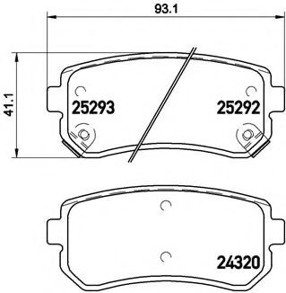 BREMBO P 30 051 Тормозные колодки для KIA FORTE II (Киа Фортэ 2) BREMBO P 30 051 Тормозные колодки для KIA FORTE II (Киа Фортэ 2)