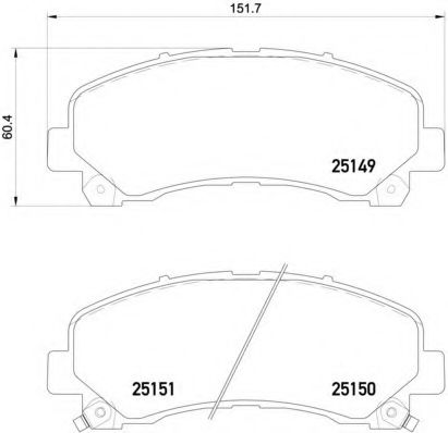 BREMBO P 34 007 Тормозные колодки для ISUZU MU 7 (Исузу Му 7) BREMBO P 34 007 Тормозные колодки для ISUZU MU 7 (Исузу Му 7)