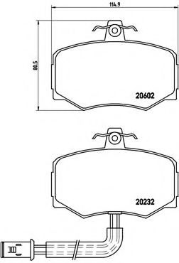 BREMBO P 36 005 Тормозные колодки для DAIMLER (Даймлер) BREMBO P 36 005 Тормозные колодки для DAIMLER (Даймлер)