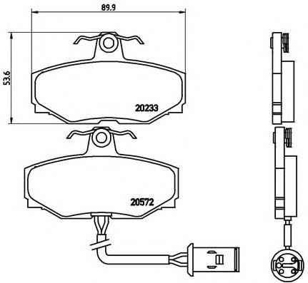 BREMBO P 36 006 Тормозные колодки для DAIMLER (Даймлер) BREMBO P 36 006 Тормозные колодки для DAIMLER (Даймлер)