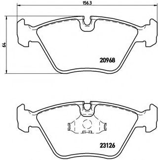 BREMBO P 36 007 Тормозные колодки для JAGUAR VANDEN PLAS (Ягуар Vандэн плас) BREMBO P 36 007 Тормозные колодки для JAGUAR VANDEN PLAS (Ягуар Vандэн плас)