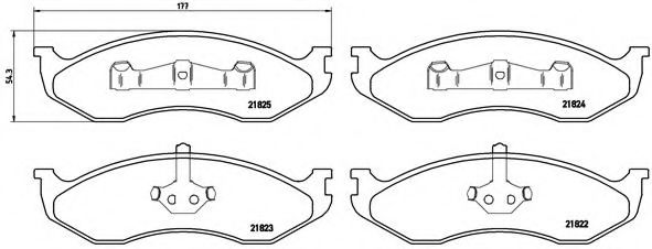 BREMBO P 37 004 Тормозные колодки для JEEP CHEROKEE (Джип Чироки) BREMBO P 37 004 Тормозные колодки для JEEP CHEROKEE (Джип Чироки)