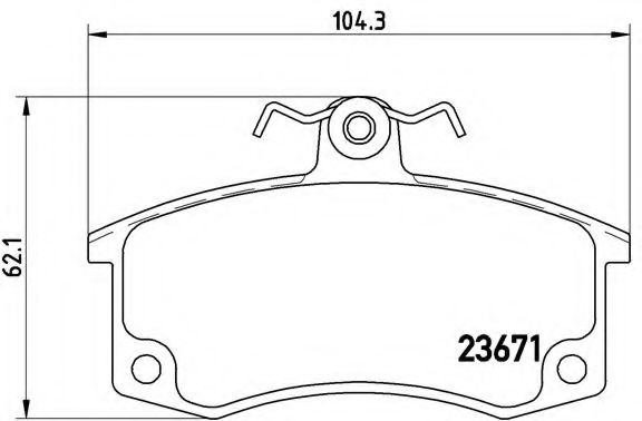BREMBO P 41 004 Тормозные колодки для LADA 111 (Лада 111) BREMBO P 41 004 Тормозные колодки для LADA 111 (Лада 111)