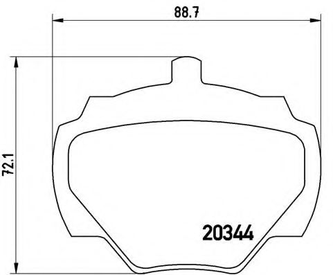 BREMBO P 44 001 Тормозные колодки для LAND ROVER DEFENDER (Ленд ровер/лэнд ровер Дэфэндэр) BREMBO P 44 001 Тормозные колодки для LAND ROVER DEFENDER (Ленд ровер/лэнд ровер Дэфэндэр)
