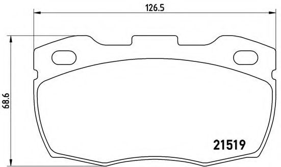 BREMBO P 44 005 Тормозные колодки для LAND ROVER DEFENDER (Ленд ровер/лэнд ровер Дэфэндэр) BREMBO P 44 005 Тормозные колодки для LAND ROVER DEFENDER (Ленд ровер/лэнд ровер Дэфэндэр)