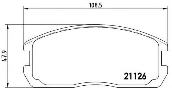 BREMBO P 54 009 Тормозные колодки для MITSUBISHI COLT II (Митсубиши/митсубиси Cолт 2) BREMBO P 54 009 Тормозные колодки для MITSUBISHI COLT II (Митсубиши/митсубиси Cолт 2)