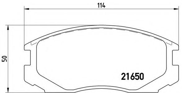 BREMBO P 54 015 Тормозные колодки для MITSUBISHI LANCER IV (Митсубиши/митсубиси Ланcэр иv) BREMBO P 54 015 Тормозные колодки для MITSUBISHI LANCER IV (Митсубиши/митсубиси Ланcэр иv)