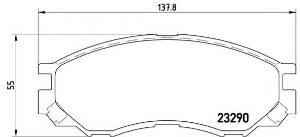 BREMBO P 54 020 Тормозные колодки для MITSUBISHI L 400 / SPACE GEAR (Митсубиши/митсубиси Л 400 / спаcэ гэар) BREMBO P 54 020 Тормозные колодки для MITSUBISHI L 400 / SPACE GEAR (Митсубиши/митсубиси Л 400 / спаcэ гэар)