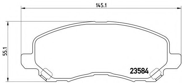 BREMBO P 54 030 Тормозные колодки для MITSUBISHI LANCER (Митсубиши/митсубиси Ланcэр) BREMBO P 54 030 Тормозные колодки для MITSUBISHI LANCER (Митсубиши/митсубиси Ланcэр)