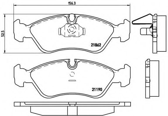 BREMBO P 59 017 Тормозные колодки для DAEWOO (Дэу) BREMBO P 59 017 Тормозные колодки для DAEWOO (Дэу)