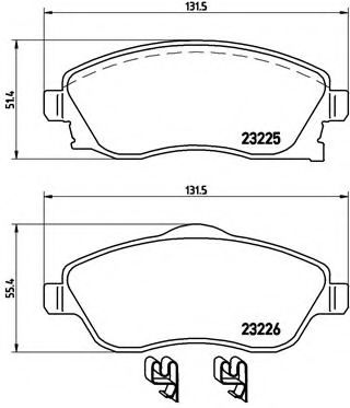BREMBO P 59 036 Тормозные колодки для OPEL VITA C (Опель Vита c) BREMBO P 59 036 Тормозные колодки для OPEL VITA C (Опель Vита c)