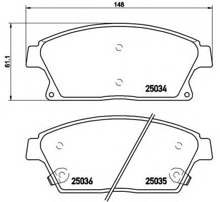 BREMBO P 59 077 Тормозные колодки для CADILLAC ATS (Кадилак Ац) BREMBO P 59 077 Тормозные колодки для CADILLAC ATS (Кадилак Ац)