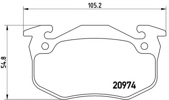 BREMBO P 61 032 Тормозные колодки для RENAULT LUTECIA I (Рено Лутэcиа и) BREMBO P 61 032 Тормозные колодки для RENAULT LUTECIA I (Рено Лутэcиа и)