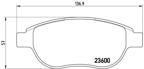 BREMBO P 61 068 Тормозные колодки для PEUGEOT 207 (Пежо 207) BREMBO P 61 068 Тормозные колодки для PEUGEOT 207 (Пежо 207)