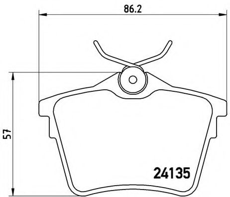 BREMBO P 61 079 Тормозные колодки для PEUGEOT 407 (Пежо 407) BREMBO P 61 079 Тормозные колодки для PEUGEOT 407 (Пежо 407)
