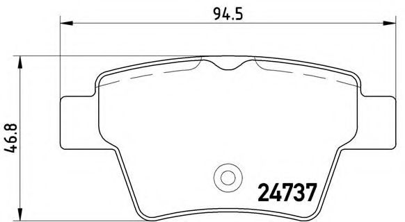 BREMBO P 61 100 Тормозные колодки для PEUGEOT 207 (Пежо 207) BREMBO P 61 100 Тормозные колодки для PEUGEOT 207 (Пежо 207)