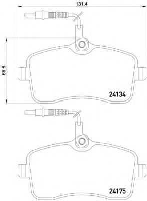 BREMBO P 61 109 Тормозные колодки для PEUGEOT 407 (Пежо 407) BREMBO P 61 109 Тормозные колодки для PEUGEOT 407 (Пежо 407)