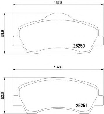 BREMBO P 61 113 Тормозные колодки для CITROËN C4 CACTUS (CитроËн С4 кактус) BREMBO P 61 113 Тормозные колодки для CITROËN C4 CACTUS (CитроËн С4 кактус)
