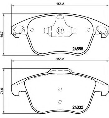 BREMBO P 61 117 Тормозные колодки для CITROËN C4 PICASSO I (CитроËн С4 пикассо 1) BREMBO P 61 117 Тормозные колодки для CITROËN C4 PICASSO I (CитроËн С4 пикассо 1)