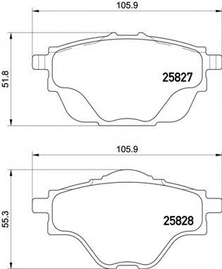 BREMBO P 61 124 Тормозные колодки для CITROËN C4 PICASSO II (CитроËн С4 пикассо 2) BREMBO P 61 124 Тормозные колодки для CITROËN C4 PICASSO II (CитроËн С4 пикассо 2)
