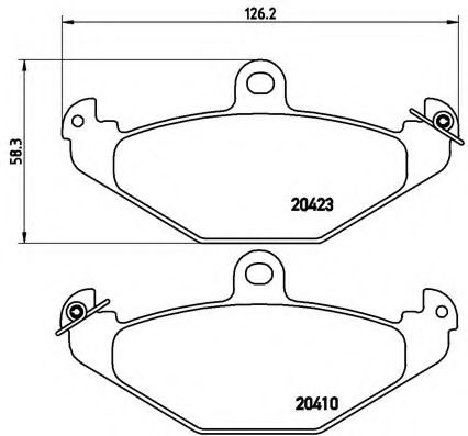 BREMBO P 68 017 Тормозные колодки для RENAULT SAFRANE (Рено Сафранэ) BREMBO P 68 017 Тормозные колодки для RENAULT SAFRANE (Рено Сафранэ)