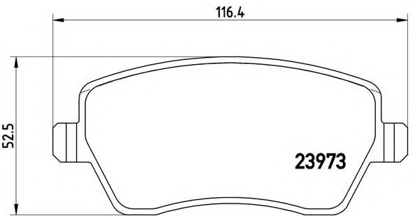 BREMBO P 68 033 Тормозные колодки для RENAULT KANGOO / GRAND KANGOO (Рено Кангу / гранд кангу) BREMBO P 68 033 Тормозные колодки для RENAULT KANGOO / GRAND KANGOO (Рено Кангу / гранд кангу)