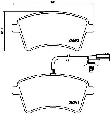 BREMBO P 68 058 Тормозные колодки для RENAULT KANGOO / GRAND KANGOO (Рено Кангу / гранд кангу) BREMBO P 68 058 Тормозные колодки для RENAULT KANGOO / GRAND KANGOO (Рено Кангу / гранд кангу)