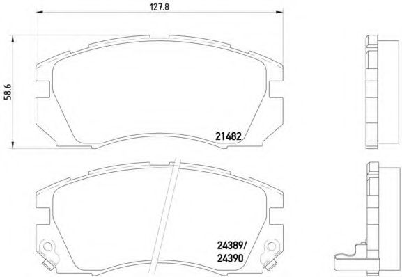 BREMBO P 78 007 Тормозные колодки для SUBARU LEGACY OUTBACK (Субару Легаси аутбэк) BREMBO P 78 007 Тормозные колодки для SUBARU LEGACY OUTBACK (Субару Легаси аутбэк)