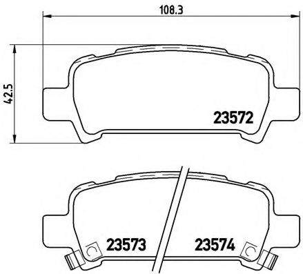 BREMBO P 78 011 Тормозные колодки для SUBARU LIBERTY III (Субару Либэртъ 3) BREMBO P 78 011 Тормозные колодки для SUBARU LIBERTY III (Субару Либэртъ 3)