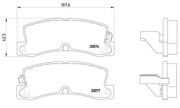 BREMBO P 83 017 Тормозные колодки для TOYOTA COROLLA SPRINTER (Тойота/тоета Cоролла спринтэр) BREMBO P 83 017 Тормозные колодки для TOYOTA COROLLA SPRINTER (Тойота/тоета Cоролла спринтэр)
